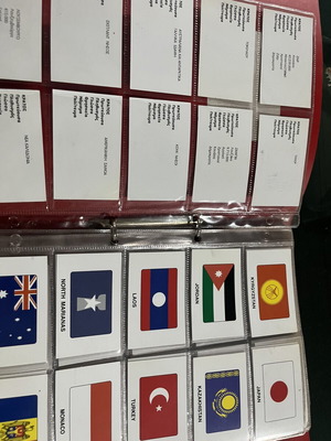 Συλλογή σημαίες μεταχειρισμένη, 25 σελίδες ντοσιέ