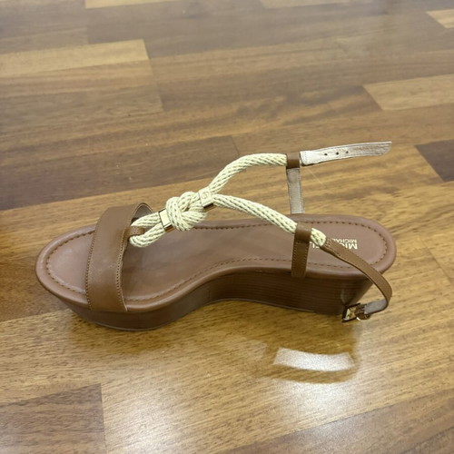 Michael Kors πλατφόρμες πέδιλα μέγεθος 40,5 μεταχειρισμένα, καφέ χρώμα