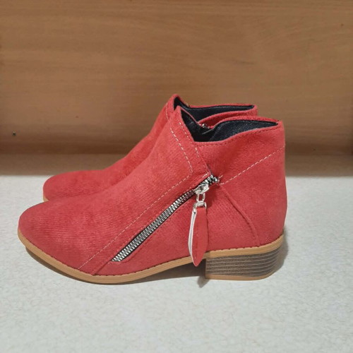 Red ankle boots size 36 new