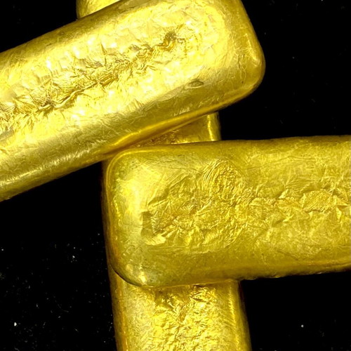 Gold bars new with 24k gold plating 8x2.5cm, 180g