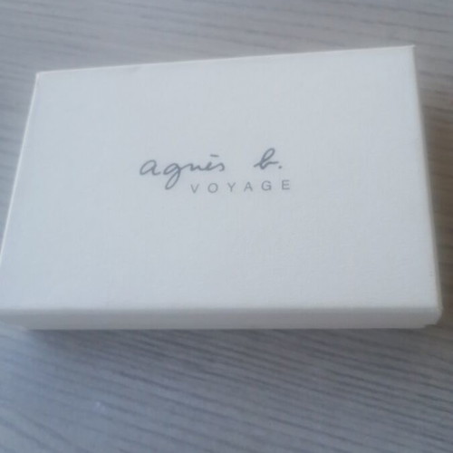 Agnes Voyage leather card holder new, black