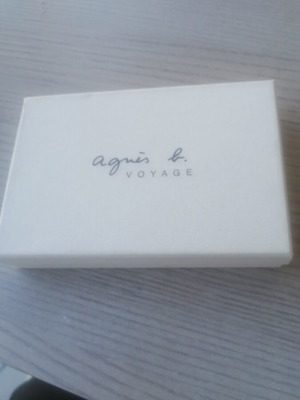 Agnes Voyage leather card holder new, black