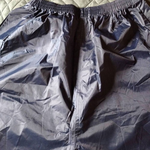 Waterproof set pants and jacket with hood, dark blue, XXL, new