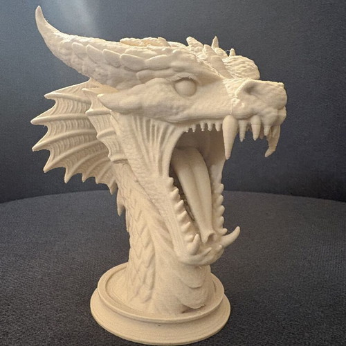 Dragon Bust 3D Printed fantasy decor new