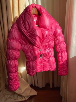Blumarine puffer jacket new fuchsia color Blugirl