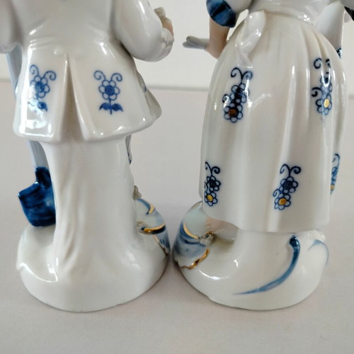 Vintage porcelain figurines Norleans Japan used, set of 2