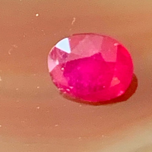 Natural ruby 3.25 cts new, round cut