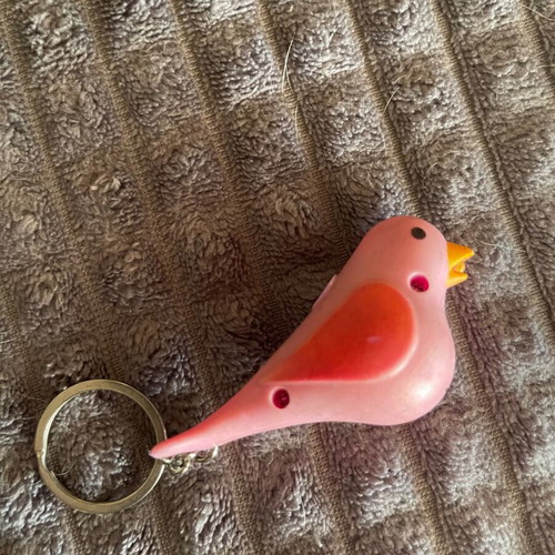 Keychain with light and sound pink like new