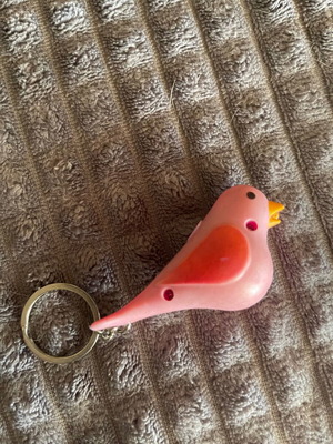 Keychain with light and sound pink like new