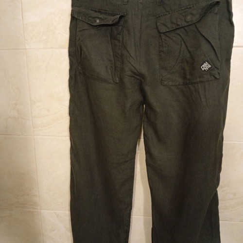 Linen black pants, Criminal clothing