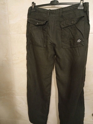 Linen black pants, Criminal clothing
