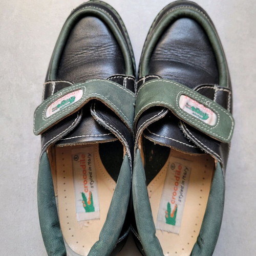 Boys' shoes used, size 31, Crocodile black and green