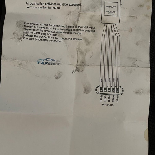 EGR removal kit used for Smart 0.8 CDI diesel