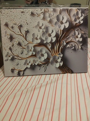 3D printed canvas tree poster 30x40cm new