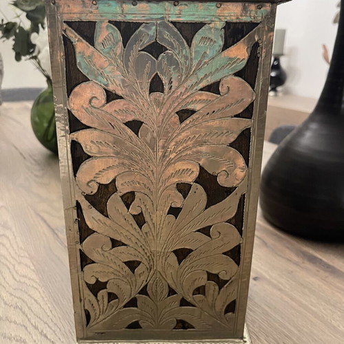 Jewelry box with 3 drawers used, silver-plated or silver finish