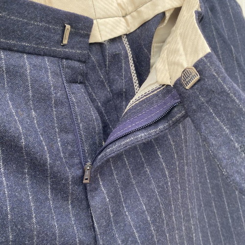Modesto Bertotto Biella men's suit set like new, dark blue mohair fabric