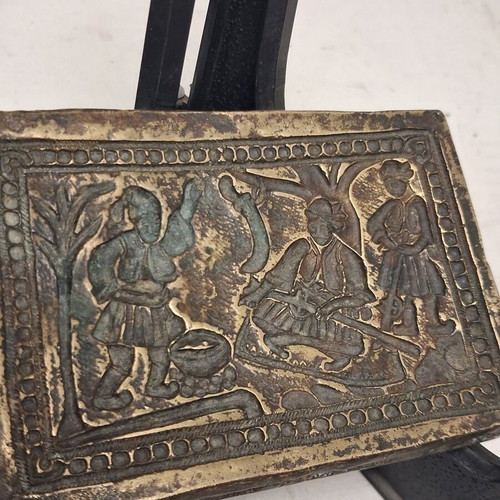 Copper Repoussé Mold Used for Silverwork Decoration