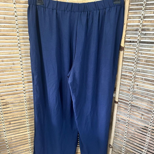 Navy Blue Wide-Leg Trousers, Size XXL