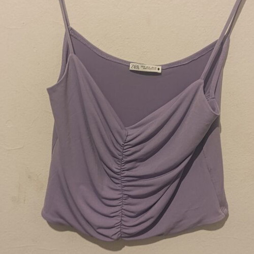 Zara lilac top with straps, size M