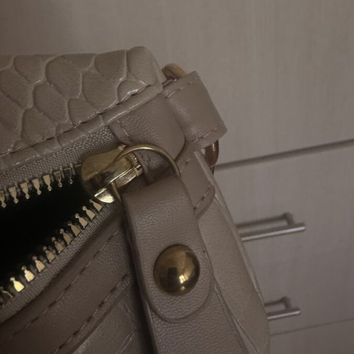 Shein Crossbody Bag beige croco texture like new
