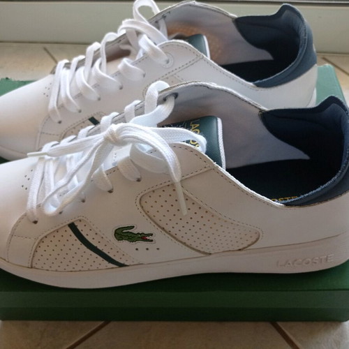 Lacoste men's white sport shoes size 44 new