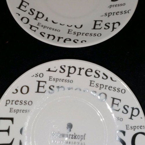Espresso coffee saucers Schwarzkopf like new, rare collectible edition, set of 4