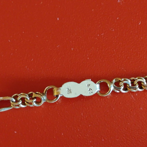 Gold Figaro Chain Necklace 14K 12.9g like new
