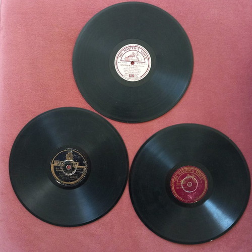 Gramophone records, pack of 3