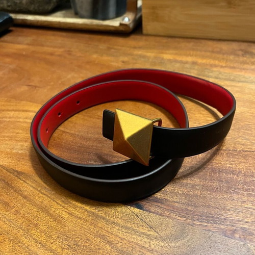 Leather belt double-sided new, length 95 cm