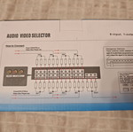 Audio Video Selector 8 входа 1 изход RCA превключвател нов