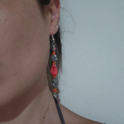 Earrings with beads like new, colorful summer style