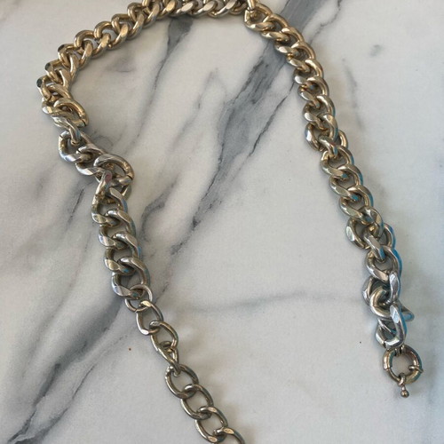 Zara necklace chain used, thick with two-tone effect