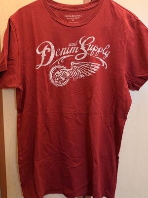 Denim & Supply Ralph Lauren men's T-shirt like new, burgundy, size M