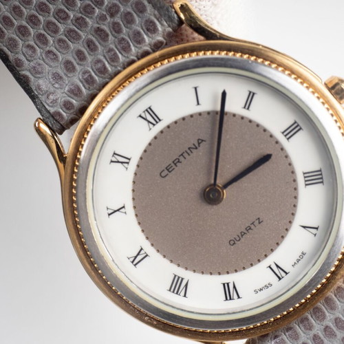 Certina Moonphase Dress Watch New Old Stock Early 1990s Swiss Made