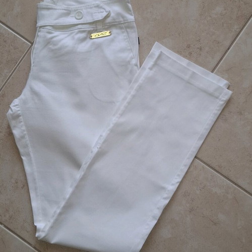 AKE white pants straight fit like new, size Small