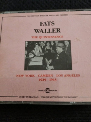 Fats Waller New York-Camden-Los Angeles 1929-1943 2CD box used, jazz