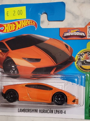 Hot Wheels Lamborghini Huracán LP610-4 μεταλλικό αυτοκινητάκι, Σφραγισμένο