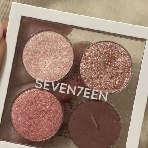 Seventeen eyes quad palette No 01 Flirty pink like new