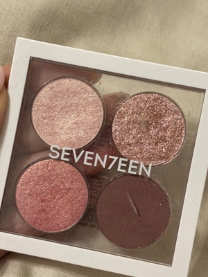 Seventeen παλέτα 4 σκιές No 01 Flirty pink σαν καινούργιο