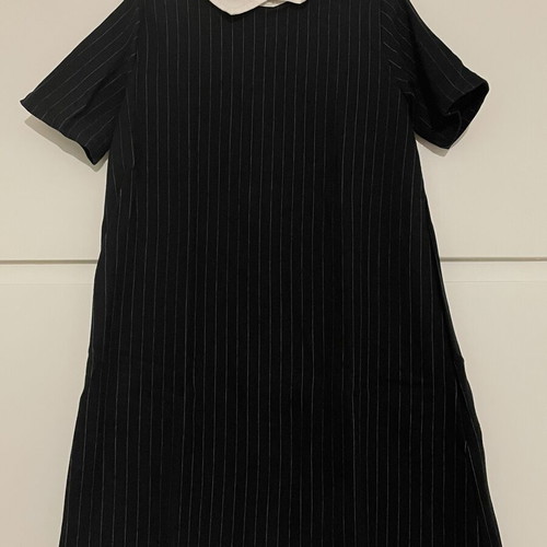Gothic Wednesday Dress striped black and white, like new
