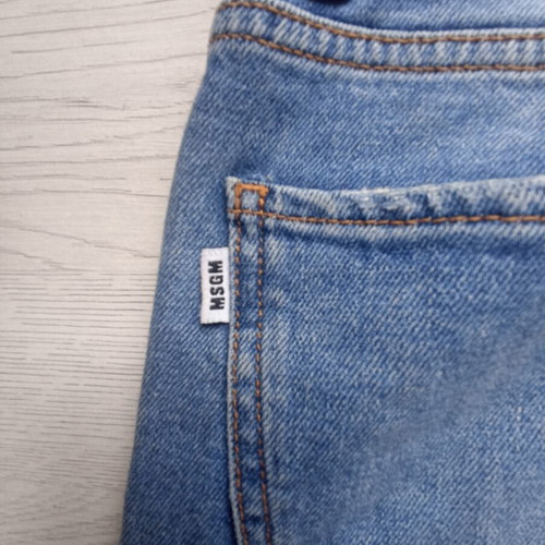 MSGM women's denim shorts like new, size S, blue