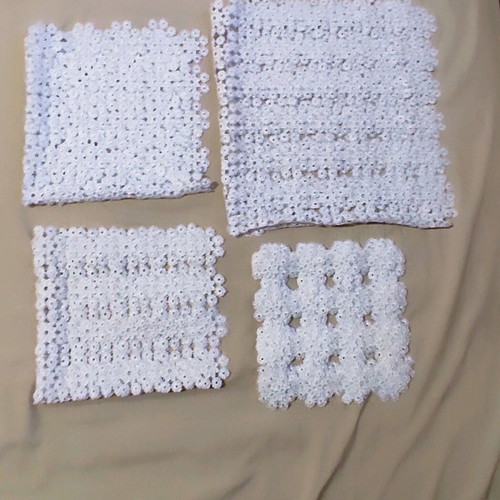 Set of tablecloths and napkins used, 11 pieces