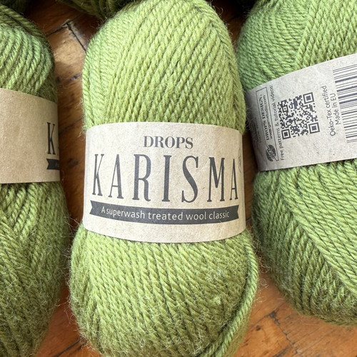 Drops Karisma 100% Superwash Wool Green 11 Skeins