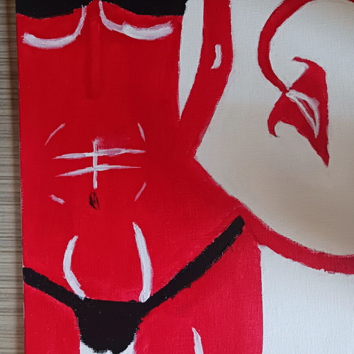 Hells Woman painting in excellent condition