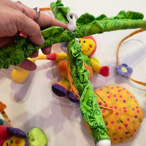 Fisher Price baby toy set used with rattles and hanging spiral