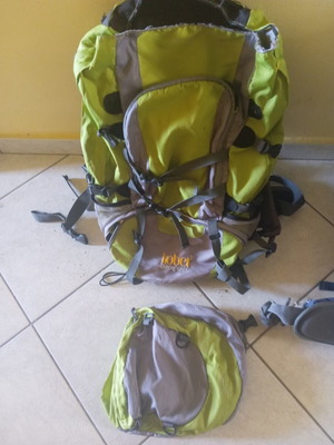 Backpack Kober used, top flap detached needs sewing