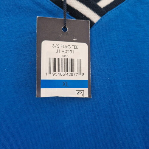 Tommy Hilfiger women's short-sleeve XL new, blue with v-neck