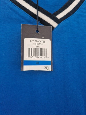 Tommy Hilfiger women's short-sleeve XL new, blue with v-neck