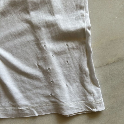 Diesel t-shirt used, white, size M, distressed