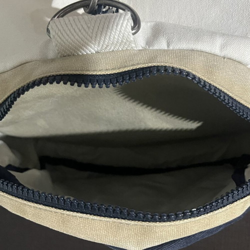 Hackett Gbk Duffle Canvas Bag used, white multi colour